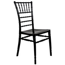 sedia chiavarina nera lucida