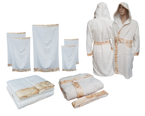 Set bagno pezzi - pezzi, accappatoio
