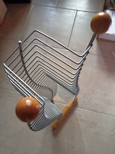 Scaffale da tavolo porta Cd metallo e legno 30 slot 