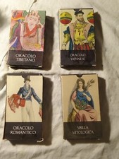 4 ' TAROCCHI ' : ORACOLO : ROMANTICO , VIENENSE , TIBETANO , SIBILLA MITOLOGICA