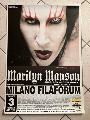 Marilyn manson poster 100 70 - manson, x