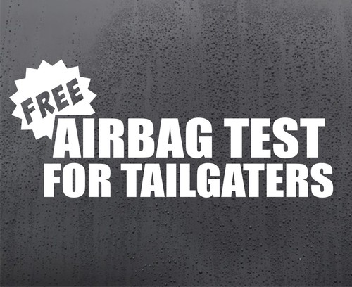 Adesivo vinile test airbag