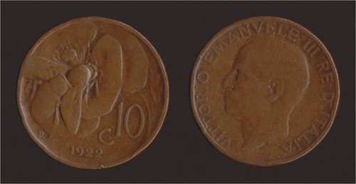 Centesimi 1922 ape - 10,