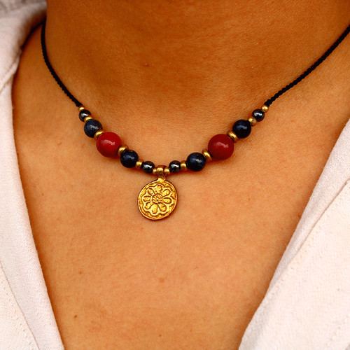 Collana girocollo fatta mano - girocollo,