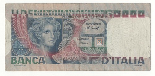 50000 lire volto - lire,