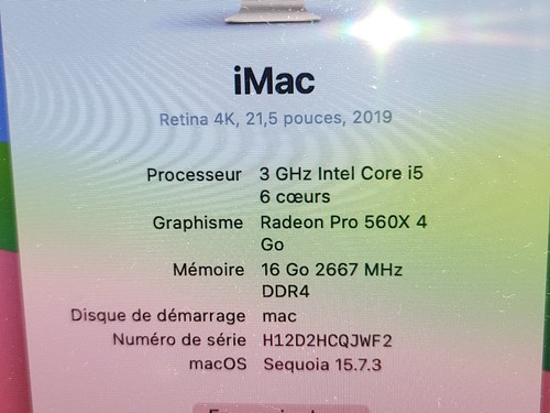 Imac 2019 i5 - 21,5 ‘, 3
