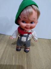 PICCOLO BAMBOLOTTO 19 CM SEBINO ALPINO ANNI '60 / '70 tutto originale