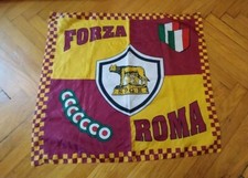 Bandierina As Roma, Vintage anni 80 misura 60X55 No Ultras No Cucs