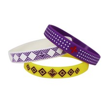 Tris bracciali in silicone