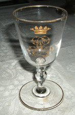 Antico bicchiere del 1850 con