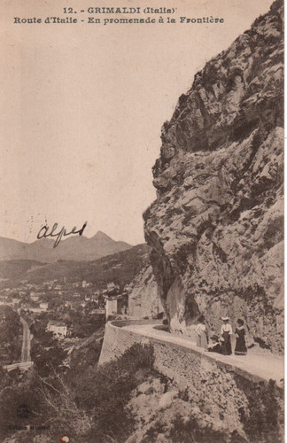 Carte postale grimaldi route - carte,