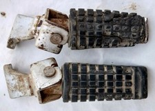 Pedane Pedalini Poggiapiedi Anteriori Kawasaki KLR 500 650 Tengai 87 88 89 90 91