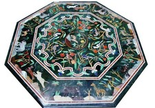 36 " Verde Marmo Cena Tavolo