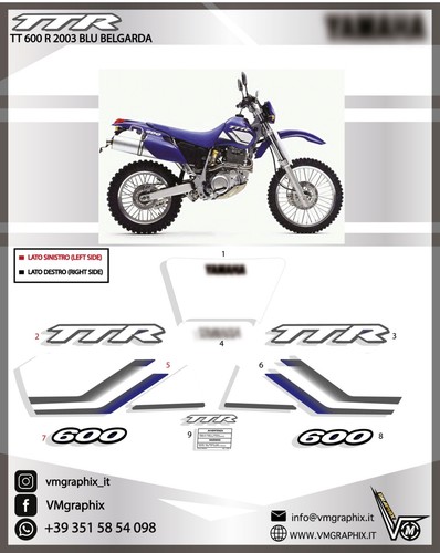 Adesivi ttr 600 2002 2003 - adesivi,
