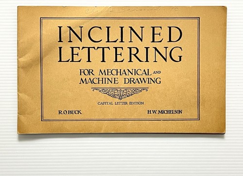 Inclined lettering for - lettering,