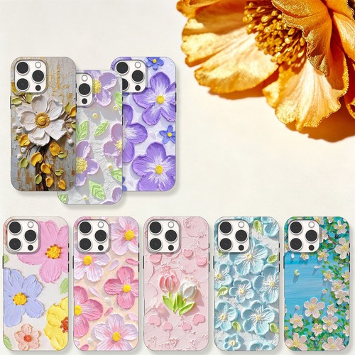 Cover impasto flower design - impasto,