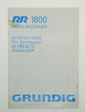 Grundig Rr 1800 Manuale originale Multi Languages