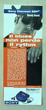 C465-Advertising Pubblicità-1999- SONY DISCMAN ESP2 RYTHM BLUES