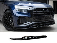 Kit carrozzeria labbro divisore anteriore nero lucido Audi Q8 S Line (2018+)
