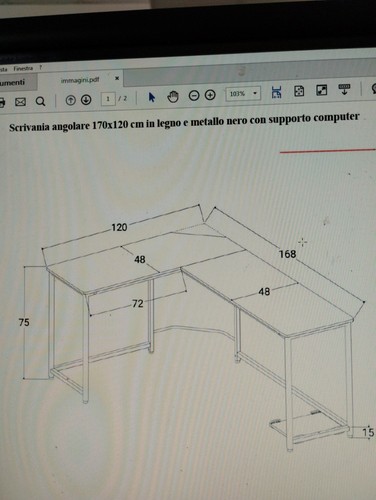 Scrivania angolare ufficio - scrivania,