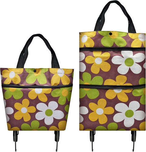 Trolley pieghevole con ruote - con,
