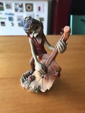 Statuetta Pixies Folletto Elfo Chitarra Musicista Foglia Collezione Elf