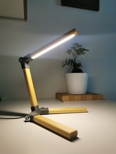 Lampada Artigianale Legno Led Design