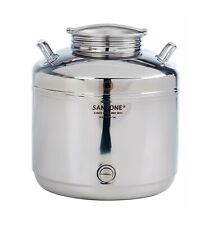 Sansone Fusto saldato Europa 25 litri lt inox contenitore olio vino bidone Rotex