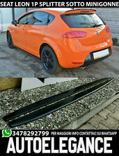 SEAT LEON 1P SPLITTER NERO LUCIDO SOTTO MINIGONNE LATERALI SOTTOPORTA