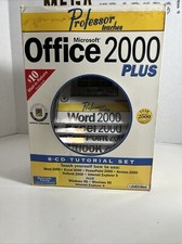 Microsoft Office 2000 PLUS - Professor Teaches - Set di 8 CD NUOVI NOS