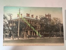 cartolina BANK AND CUSTOM HOUSE IN SHANGHAI china antique 1900