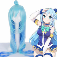 Parrucche lunghe blu konosuba - lunghe,
