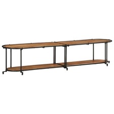 Mobile Porta TV 200x42x40 cm in Legno Massello di Acacia