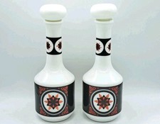 2 BOTTIGLIE IN VETRO DECANTER-MARSALA BECCARO-ROCCO BORMIOLI-LIQUORE-VINTAGE