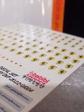 Set decalcomanie 3D loghi Ferrari F-40 1/24 dal modello Babi -DVT-01006- spedizione gratuita