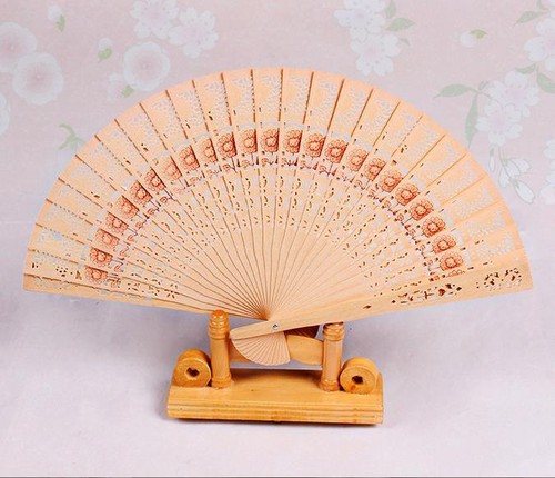 Lotto 60pz ventaglio legno - 60pz,