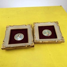 coppia di quadrini vintage con