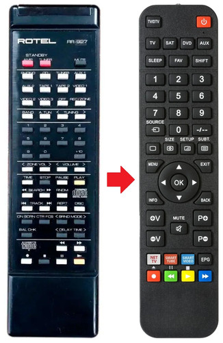 Telecomando adatto per rotel - per,