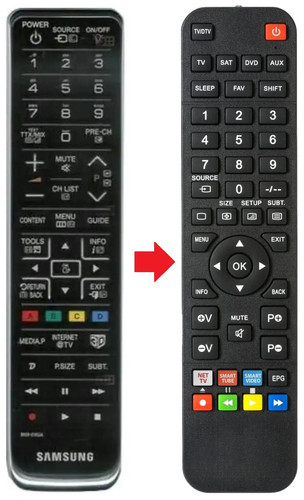 Telecomando adatto per - , samsung
