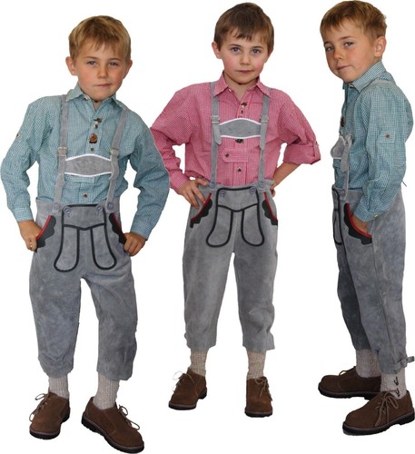 Kniebundlederhose lederhose - kniebundlederhose, +
