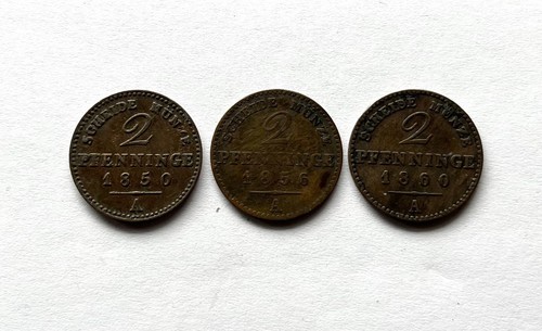 Prussia pfennige 1850 a - pfennige,