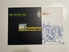 1996 Bolaffi Folder Juventus Vincitore Supercoppa Europea + Certificato + Busta