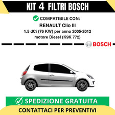 KIT BOSCH 4 Filtri tagliando