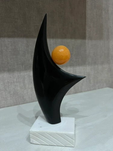 Vela scultura marmo nero - in,