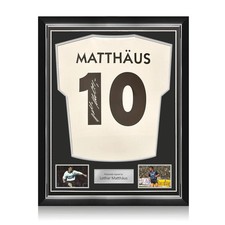 Maglia da trasferta dell'Inter autografata da Lothar Matthäus Cornice superiore