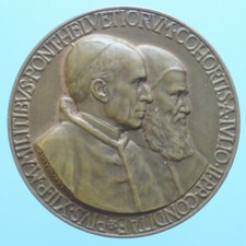 PIO XII MEDAGLIA 1956 450 ANNI GUARDIA SVIZZERA BRONZO SPL COLLEZIONE NUMISMATIC