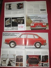N°4380 /  VOLKSWAGEN 411 E : dépliant en français aôut 1969