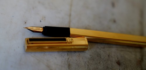 Penna dunhill dress - dunhill, oro