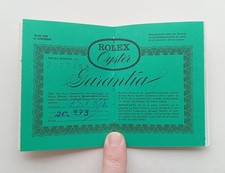 ROLEX Guarantee Warranty