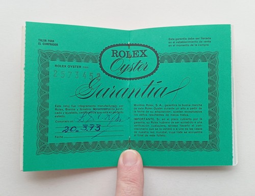 Rolex guarantee warranty - guarantee,